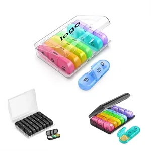 Weekly Pill Organizer 3 Times Separate Container  