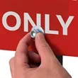 72" Rover Portable Sign Post Double-Sided Kit | https://www.bestnamebadges.com
