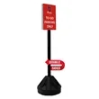 60" Rover Portable Sign Post Double-Sided Kit | https://www.bestnamebadges.com