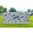 8' Barricade Fabric Cover | https://www.bestnamebadges.com
