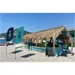 9' Streamline Razor Sail Sign Flag, 2-Sided, Ground Spike | https://www.bestnamebadges.com