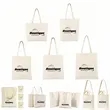 Reusable Cotton Canvas Tote Bag Custom Logo Printable | https://www.bestnamebadges.com