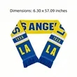 Custom Knit Scarf With Fringe For Sports School Events | https://www.bestnamebadges.com