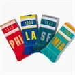Custom Knit Scarf With Fringe For Sports School Events | https://www.bestnamebadges.com