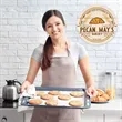 12" Round MDF Slatted Wood Print | https://www.bestnamebadges.com