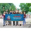 3' x 8' Parade Banner Straight Bottom Kit w/Gold Fringe | https://www.bestnamebadges.com