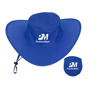 Foldable Polyester Cowboy Hat With Pouch | https://www.bestnamebadges.com