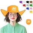 Foldable Polyester Cowboy Hat With Pouch | https://www.bestnamebadges.com