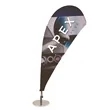 Micro Teardrop Sail Sign Flag Kit (Single-Sided) | https://www.bestnamebadges.com