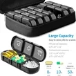 Weekly 3 Times One Day Travel Pill Box with Zipper Bag | https://www.bestnamebadges.com