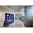 8' Straight Splash Floor Display Wrap Kit Recycled Polyester | https://www.bestnamebadges.com