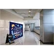 8' Straight Splash Floor Display Face Kit Recycled Polyester | https://www.bestnamebadges.com