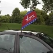 Mini Teardrop Sail Sign Flag w/Vehicle Base Kit Single-Sided | https://www.bestnamebadges.com