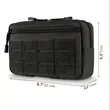 Tactical Molle Admin Pouch With USA Flag Patch And Keychain | https://www.bestnamebadges.com