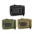 Tactical Molle Admin Pouch With USA Flag Patch And Keychain | https://www.bestnamebadges.com