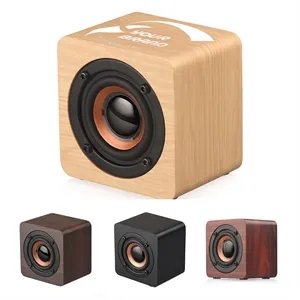 Splash Proof & Wireless Portable Wooden Bluetooth Speaker