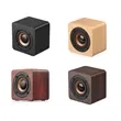 Splash Proof & Wireless Portable Wooden Bluetooth Speaker | https://www.bestnamebadges.com