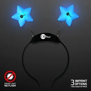 Blue star light-up head boppers