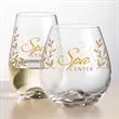 Boston Stemless Wine - VividPrint™ | https://www.bestnamebadges.com