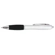 Click Satin Gray Finish Plastic Ballpoint Pen | https://www.bestnamebadges.com