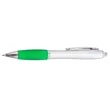 Click Satin Gray Finish Plastic Ballpoint Pen | https://www.bestnamebadges.com