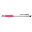 Click Satin Gray Finish Plastic Ballpoint Pen | https://www.bestnamebadges.com
