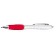 Click Satin Gray Finish Plastic Ballpoint Pen | https://www.bestnamebadges.com