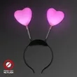 Pink heart light-up head boppers | https://www.bestnamebadges.com