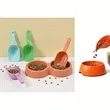 Colorful Plastic Pet Food Scoop With Hanging Handle | https://www.bestnamebadges.com