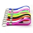 Solid Color Personalized Custom Rubber Wristband Keychain | https://www.bestnamebadges.com