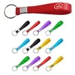 Solid Color Personalized Custom Rubber Wristband Keychain | https://www.bestnamebadges.com