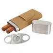 Leatherette Cigar Case w/ Cutter | https://www.bestnamebadges.com