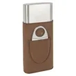 Leatherette Cigar Case w/ Cutter | https://www.bestnamebadges.com