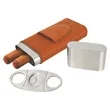 Leatherette Cigar Case w/ Cutter | https://www.bestnamebadges.com