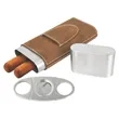 Leatherette Cigar Case w/ Cutter | https://www.bestnamebadges.com