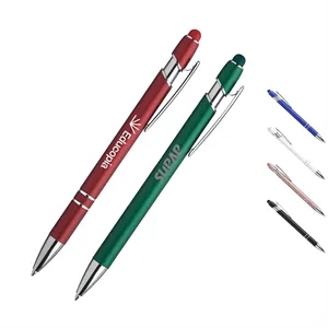 Chrome Trim Stylus Pen | https://www.bestnamebadges.com