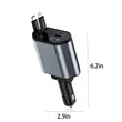 Retractable Car Charger Head For IPhone Galaxy Etc | https://www.bestnamebadges.com