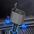 Retractable Car Charger Head For IPhone Galaxy Etc | https://www.bestnamebadges.com