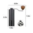 Portable Stainless Steel Coffee Grinder With Hand Crank | https://www.bestnamebadges.com