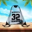 Clear Drawstring Backpack Bags | https://www.bestnamebadges.com