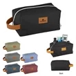 Heathered Recycled Toiletry Bag | https://www.bestnamebadges.com