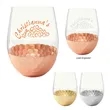 18 Oz. Florence Stemless Wine Cup | https://www.bestnamebadges.com