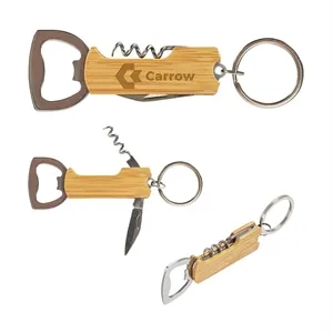 Riesling Bamboo Bar Tool Keyring | https://www.bestnamebadges.com