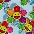 Custom Glitter Stickers 3"x3" | https://www.bestnamebadges.com