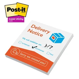 Post-it® Custom Printed Super Sticky Notepad - 2 3/4