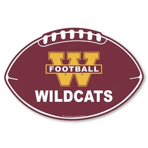 Football Car Sign Magnet | https://www.bestnamebadges.com