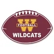 Football Car Sign Magnet | https://www.bestnamebadges.com