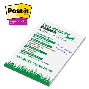 Post-it® Custom Printed Super Sticky Notepad - 4