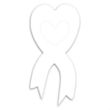 Ribbon Heart Car Sign Magnet | https://www.bestnamebadges.com