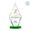 Richmond VividPrint™ Award on Alberton Base - Green | https://www.bestnamebadges.com
